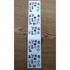 Vtg Prismatic Sandylion Stickers Christmas Bear Santa 5 Mods Full/Partial S293